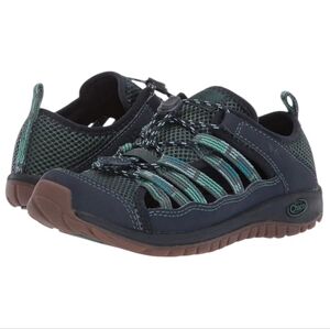KIDS CHACO OUTCROSS 2 WATER/SPORT SANDAL. NAVY/3Y